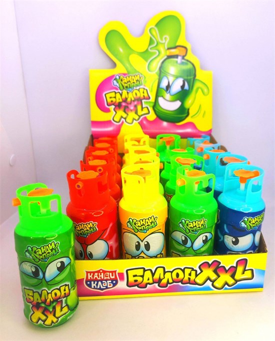 Жидкая конфета "Баллон XXL" ассорти 60 мл. 20 шт. уп. 01936