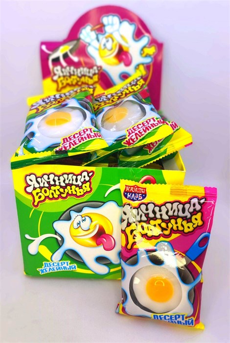 Десерт желейный "Яичница-Болтунья" ассорти 24гр 20 шт. уп. 01235