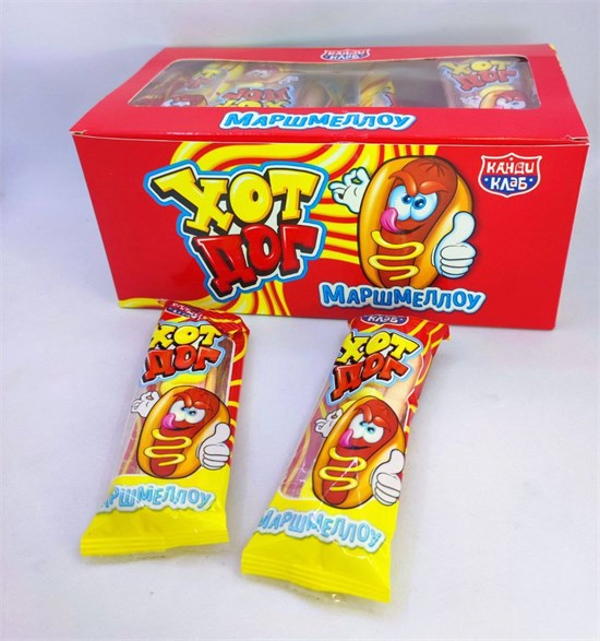 Маршмеллоу "Хот Дог" 13 гр. 30 шт. уп 02933