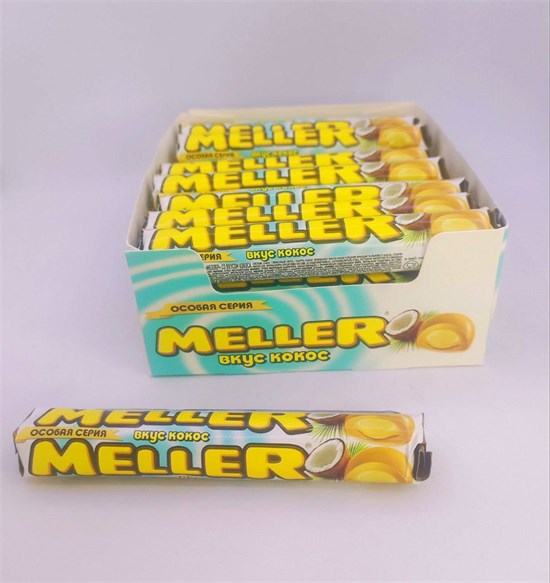 Ириски "Meller" Кокос 38 гр. 24 шт. уп. 02721