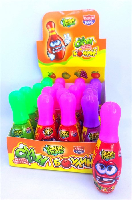 Жидкая конфета "Crazy Боулинг" ассорти 23 мл. 20 шт. уп. 02075