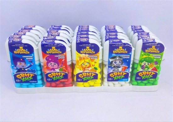 Сахарное драже "СВИТ ХИТ" ассорти (Семь Королевств) 12 гр. 30 шт. уп. 02947