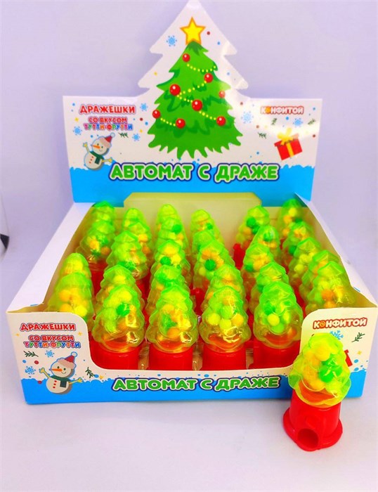 Драже "Автомат Елочка" Новый год 4 гр. 30 шт. уп. 02848