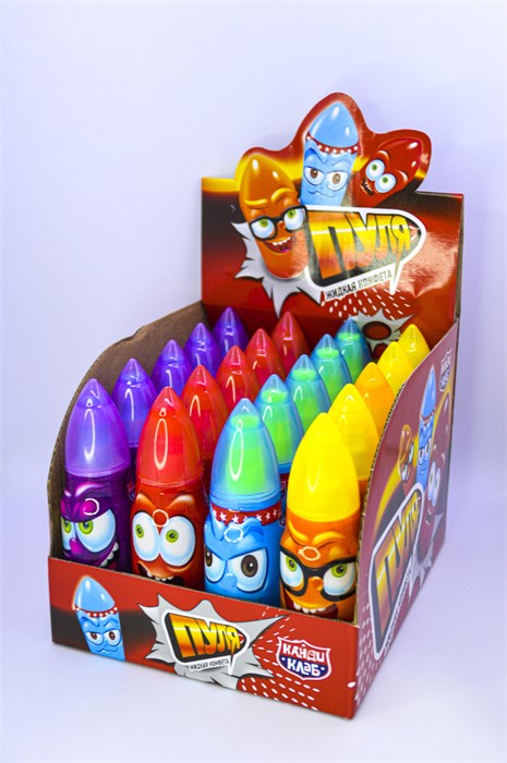 Жидкая конфета «Пуля» ассорти 40 мл. 20 шт. уп 01217