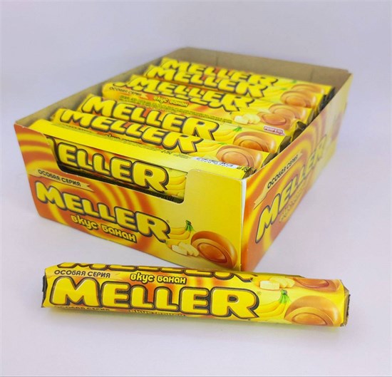 Ириски "Meller" Банан 38 гр. 24 шт. уп. 02213