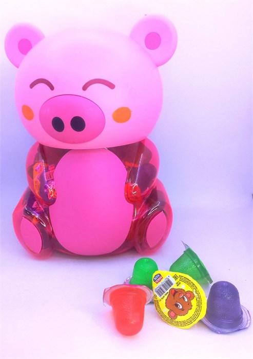 Десерт желейный "Канди клаб" ассорти (с изображением свинки) 13гр*100шт* 02046