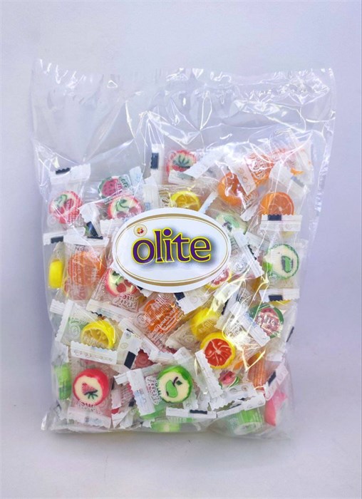 Леденцовая карамель Olite, Карамельные картинки с фруктовым вкусом микс, 500 гр. весовой пакет 02934