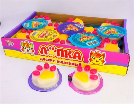 Десерт желейный "Лапка" 24 гр. 30 шт. уп. 02597