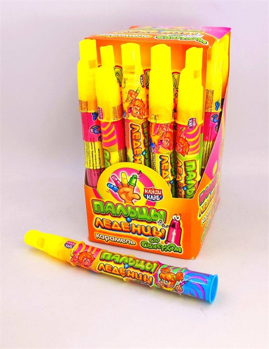 Карамель "Пальцы-Леденцы" со свистком 8 гр. 30 шт. уп. 01073