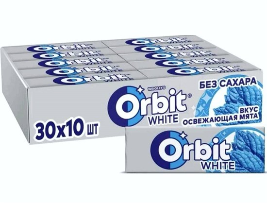 Жевательная резинка "Orbit освежающая мята" 30 шт. 13.6гр 00950