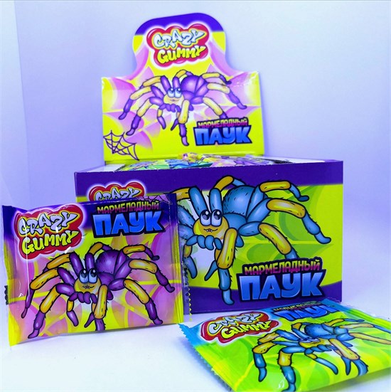 Мармелад «CRAZY GUMMY. Мармеладный паук» 15 гр. 36 шт. уп 00224