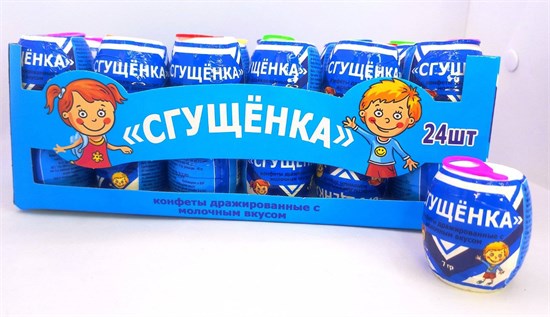 Конфета-драже "Сгущёнка Канди Клаб" 7 гр. 24 шт. уп. 01942