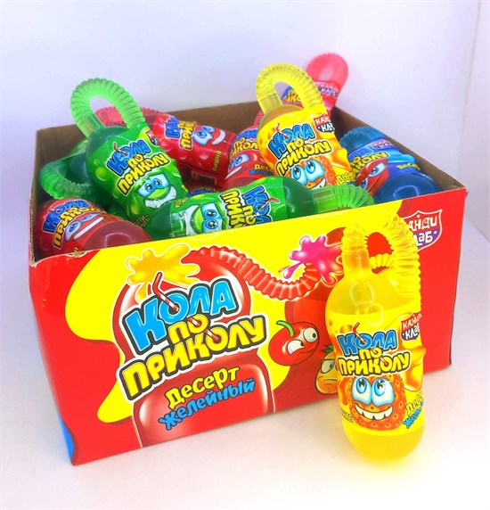 Желейный десерт "Кола по приколу" ассорти 80 гр. 30 шт. уп. 01300