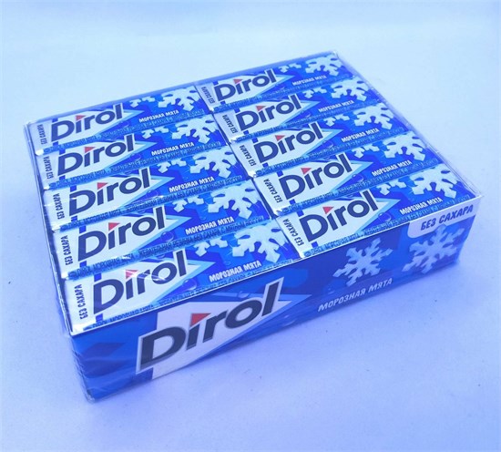 Жевательная резинка "Dirol" Морозная мята 13.6 гр. 30 шт. уп. 01491
