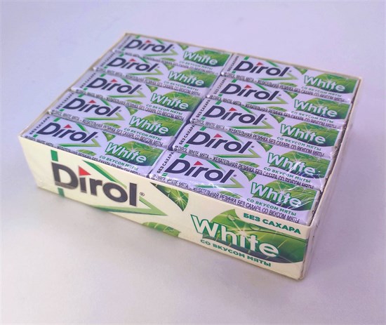 Жевательная резинка "Dirol" White Мята 13.6 гр. 30 шт. уп. 01570