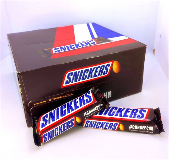 Шоколадный батончик "Snikers" 50.5 гр. 48 шт. уп. 01433