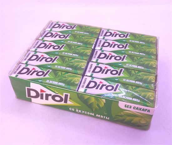 Жевательная резинка "Dirol" Мята 13.6 гр. 30 шт. уп. 01492