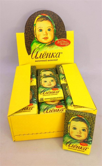 Молочный шоколад "Аленка" 15 гр. 42 шт. уп. 02201
