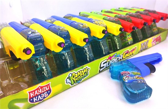 Жидкая конфета "SUPER GUN XXL" ассорти 30 мл. 20 шт. уп. 01935