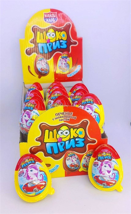 Печенье с шоколадной пастой и игрушкой ШОКОПРИЗ 15 гр. 24 шт. уп. 00841