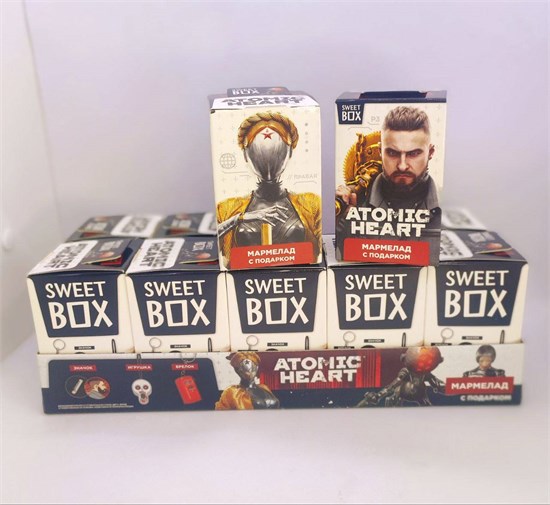 ATOMIC HEART SWEET BOX Мармелад с подарком в коробочке 10 гр. 10 шт. уп. 02784