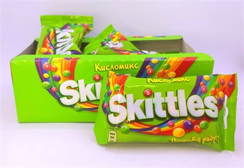 "Skittles кисломикс" драже 38 г. 12 шт. уп. 01335