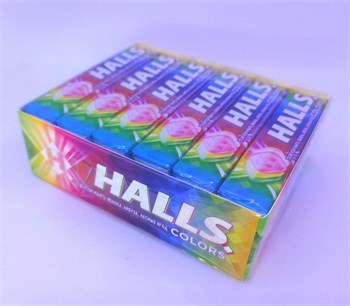 Леденцы "HALLS Colors" 24.5 гр. 12 шт. уп. 00954