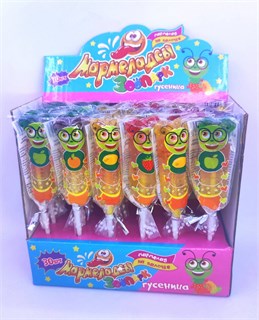 Фигурный мармелад на палочке «Мармеладсы Зоопарк: ГУСЕНИЦА» 14 гр. 30 шт. уп. 01904