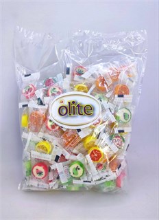 Леденцовая карамель Olite, Карамельные картинки с фруктовым вкусом микс, 500 гр. весовой пакет 02934