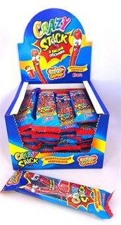 Жевательный мармелад в кислой обсыпке «CRAZY GUMMY. CRAZY STICK» Кола 20 гр. 24 шт. уп. 01807